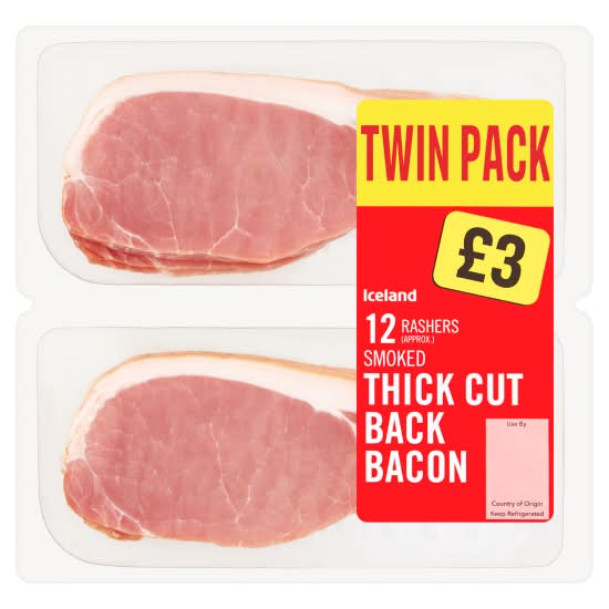 Iceland Smoked Thick Cut Back Bacon