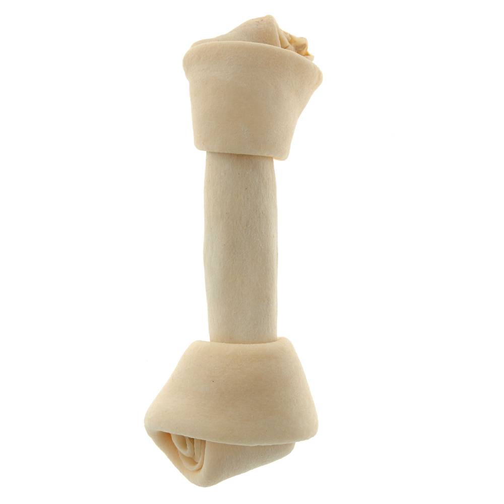 Dentley's® Traditional 7\" Rawhide Knotted Bone Dog Chew (Size: 7 In)