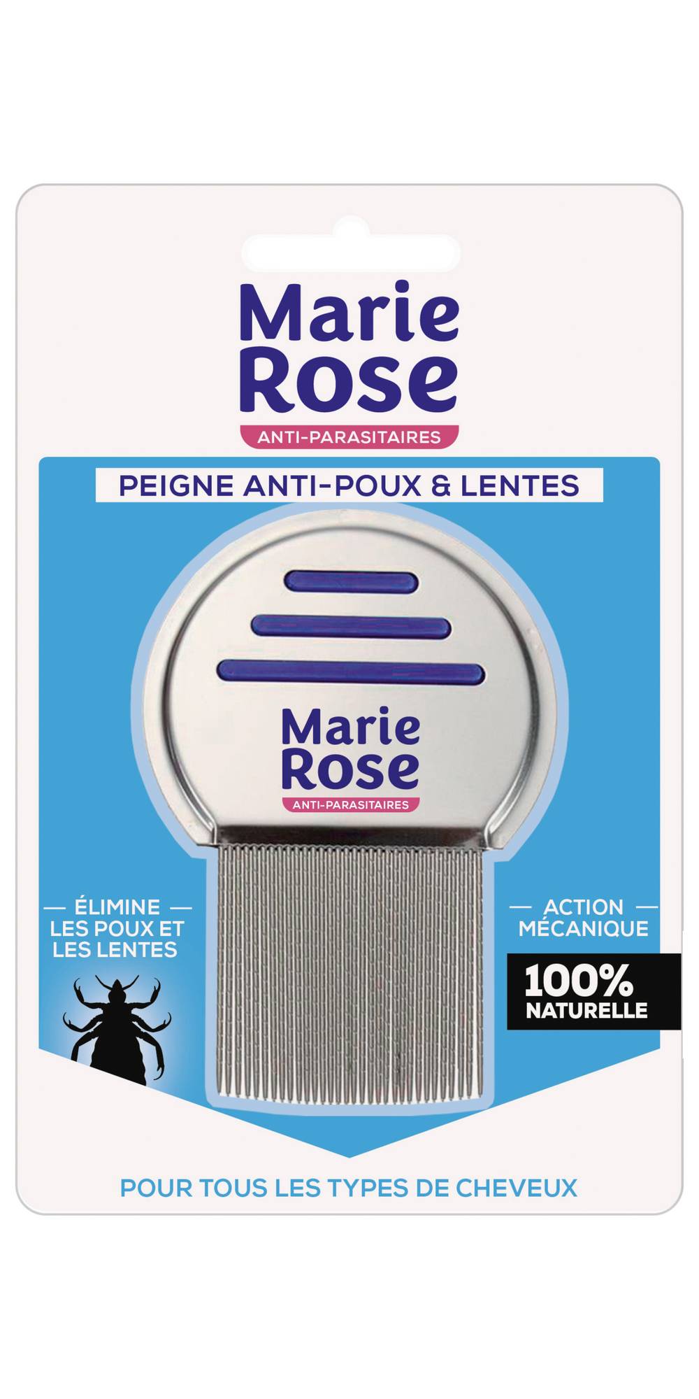 Marie Rose - Peigne anti-poux et lentes (50g)