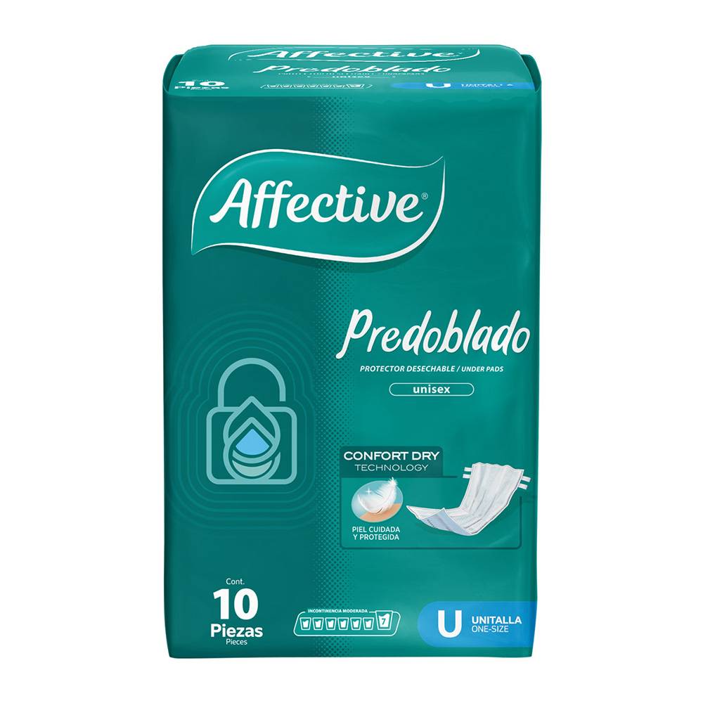 Affective protectores desechables para adulto (paquete 10 piezas)