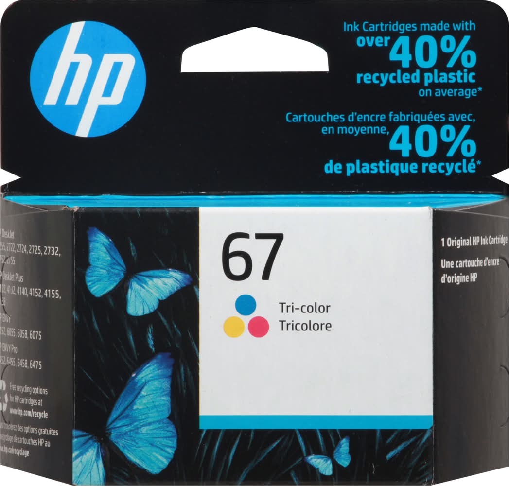 HP Tri-Color Ink Cartridge 3ym 55an 67
