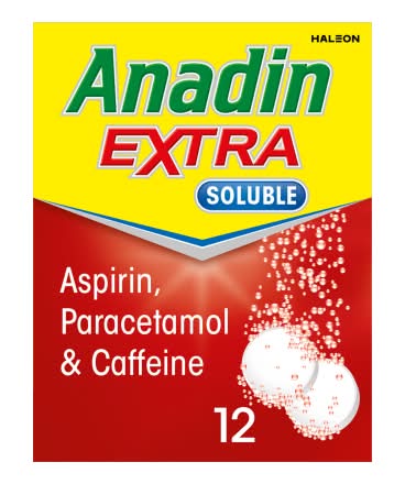 Anadin Extra Soluble Pain Relief Tablets (12 pack)