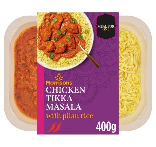 Morrisons Chicken Tikka Masala With Rice