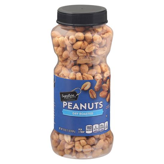 Signature Select Peanuts Dry Roasted (16 oz)