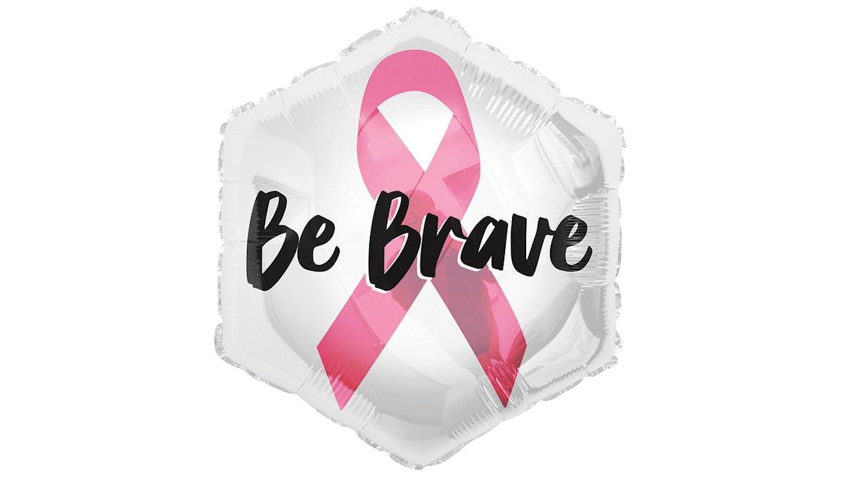 Be Brave Breast Cancer Awareness Balloon