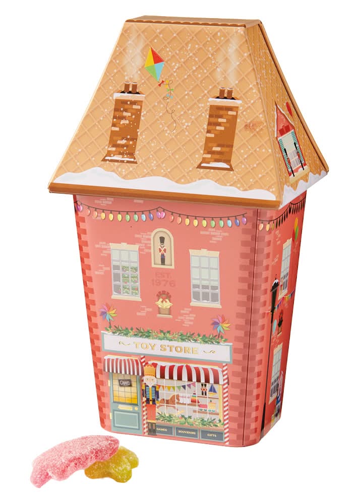Toy Store Candy Filled Tin House (3.7 oz)