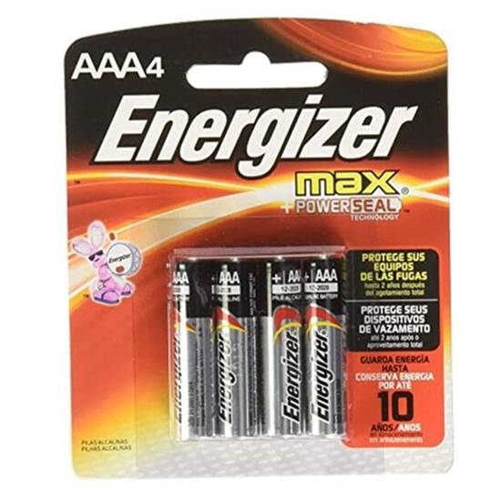 PILA ALKALINA ENERGIZER AAA C/4 1PZA