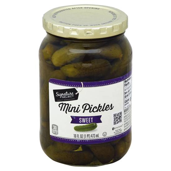 Signature Select Sweet Mini Pickles (16 fl oz)
