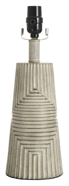 Dark Grey Geo Lamp Base, 15"