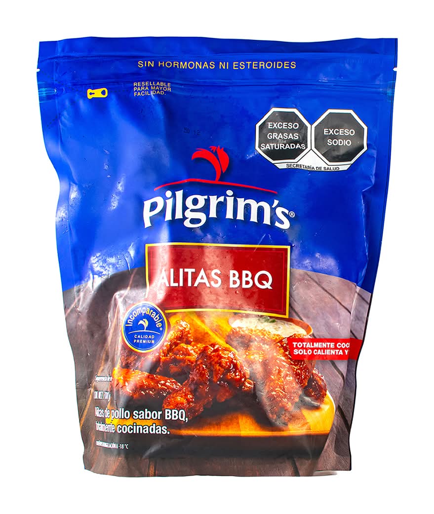 Pilgrim's · Alitas de pollo, bbq (700 g)