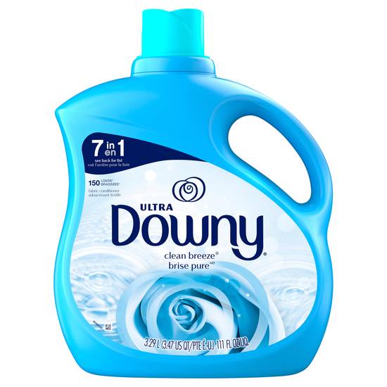 Downy Ultra Laundry Liquid Fabric Softener Clean Breeze