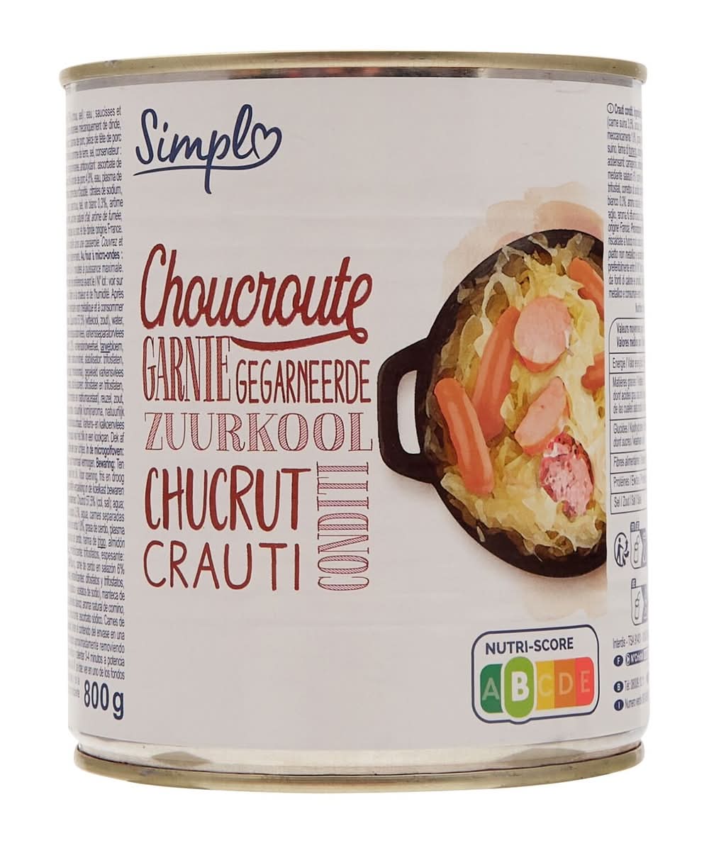 Simpl - Plat cuisiné choucroute garnie (800g)