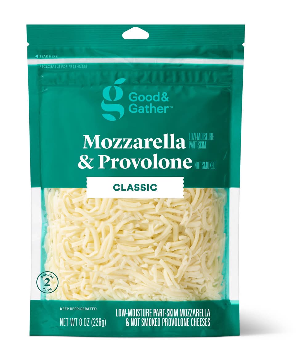 Good & Gather Shredded Classic Mozzarella & Provolone Cheese (8 oz)