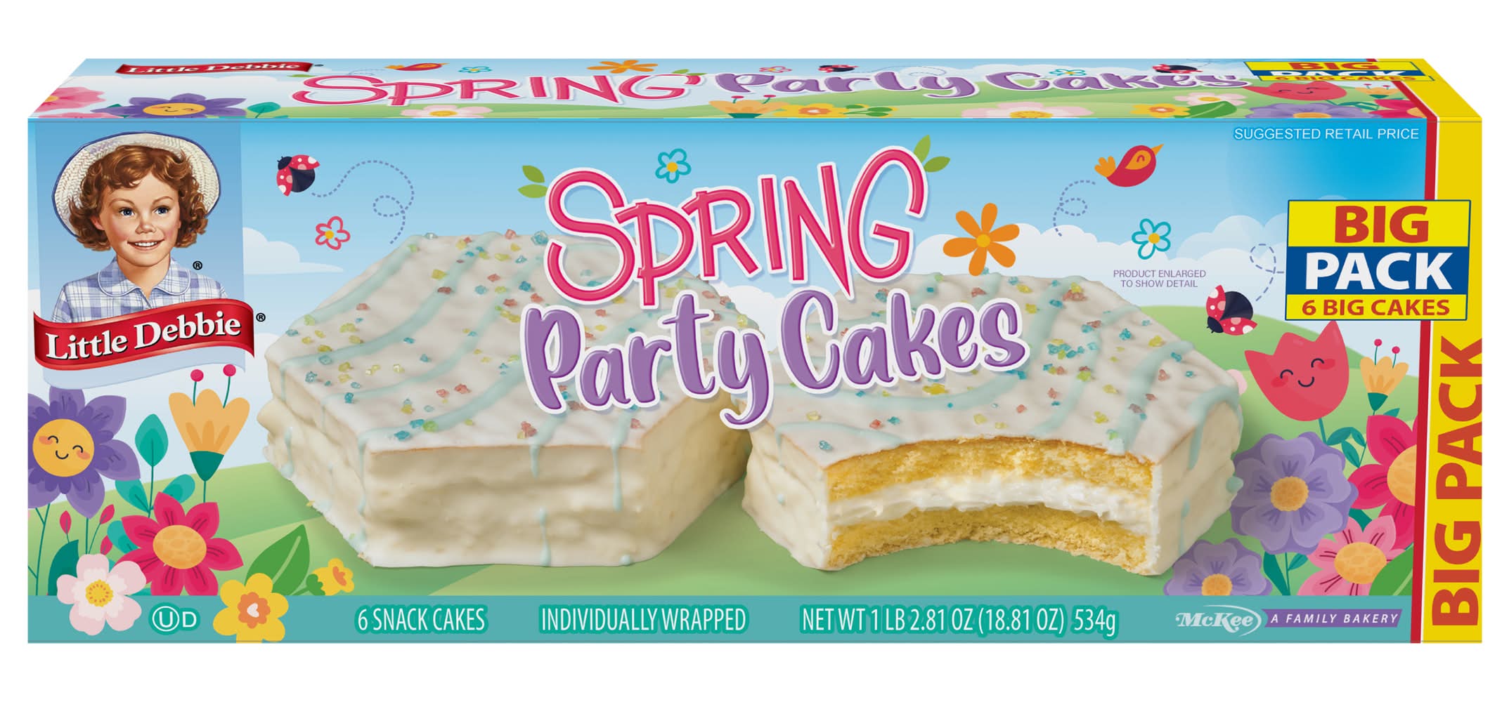 Little Debbie Big pack Spring Party Cakes