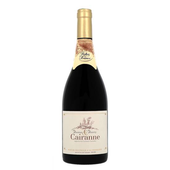 Reflets de France - Vin rouge vallée du Rhône AOP cairanne (750 ml)