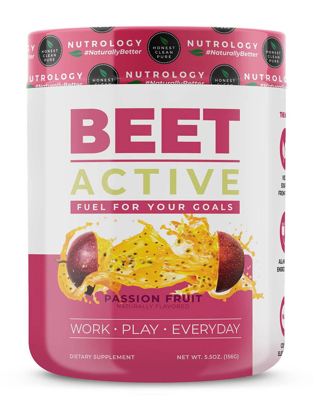 Nutrology Beet Active, Passion Fruit (5.5 oz)