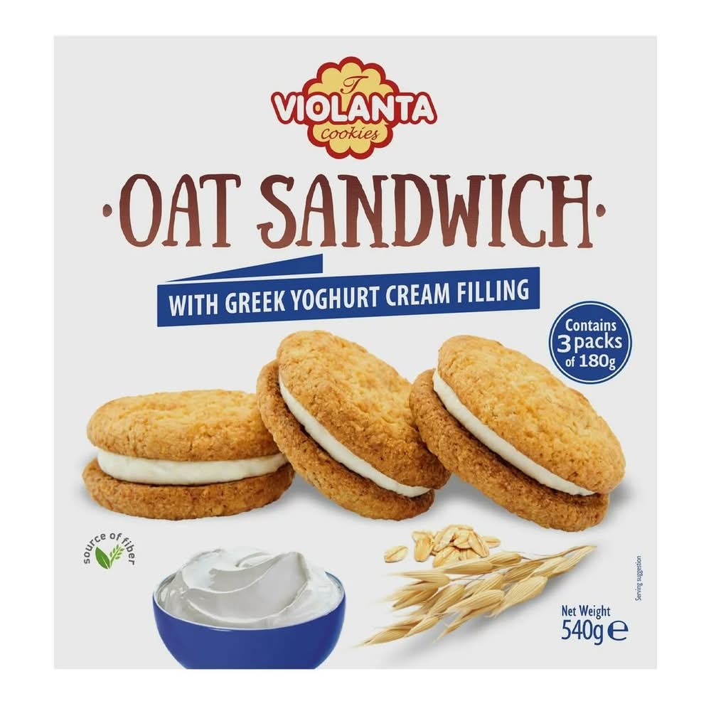VIOLANTA OAT SANDWICH WITH YOGHURT 540g