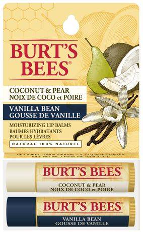 Burt's Bees Coconut Pear & Vanilla Bean Lip Balm (2 ct)