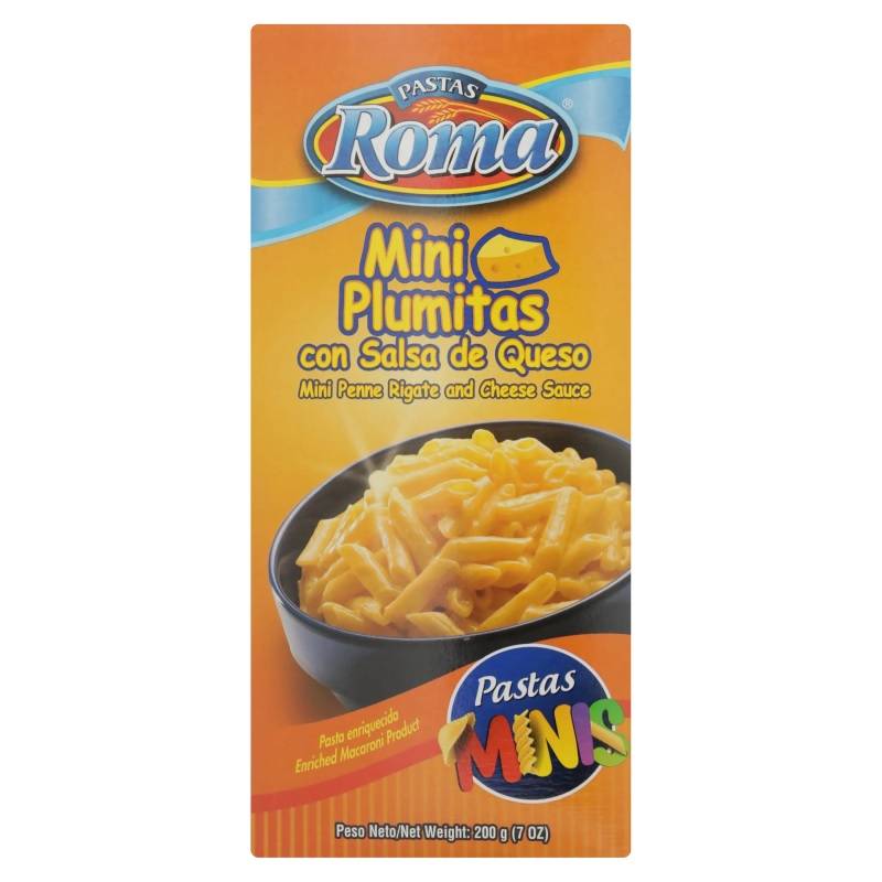 Roma mini plumitas con queso