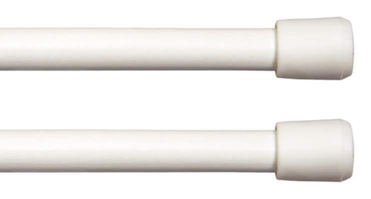 Kenney White Traditional/Transitional Tension Rod 11 In. L X 16 In. L