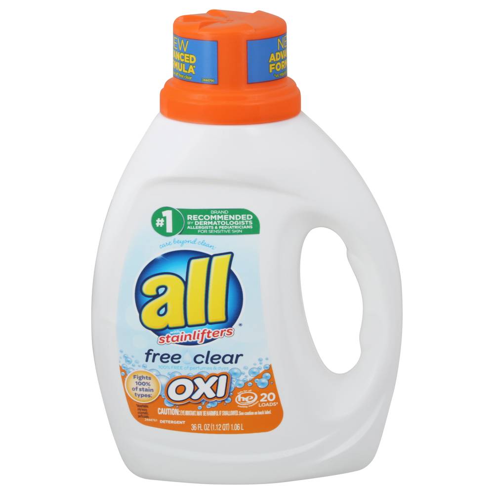 All Stainlifters Free Clear Oxi Detergent (36 fl oz)