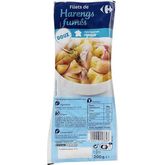 Carrefour - Filets de harengs fumés doux