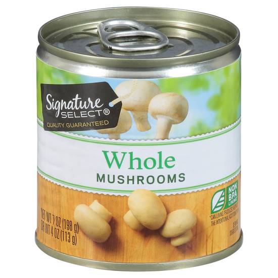 Signature Select Whole Mushrooms in Water (7 oz)