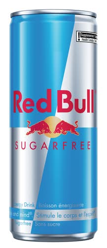 Red Bull Boisson Énergisante Originale Sans Sucre 250 Ml (Canette) / Red Bull Sugar-Free Energy Drink 250 ml (can)