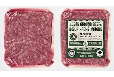 Bœuf Haché Maigre Nourri À L'Herbe, Paquet De 2 / Grass Fed Lean Ground Beef, 2-Pack 900.0 G