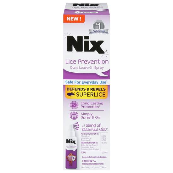 Nix Lice Prevention Daily Leave-In Spray