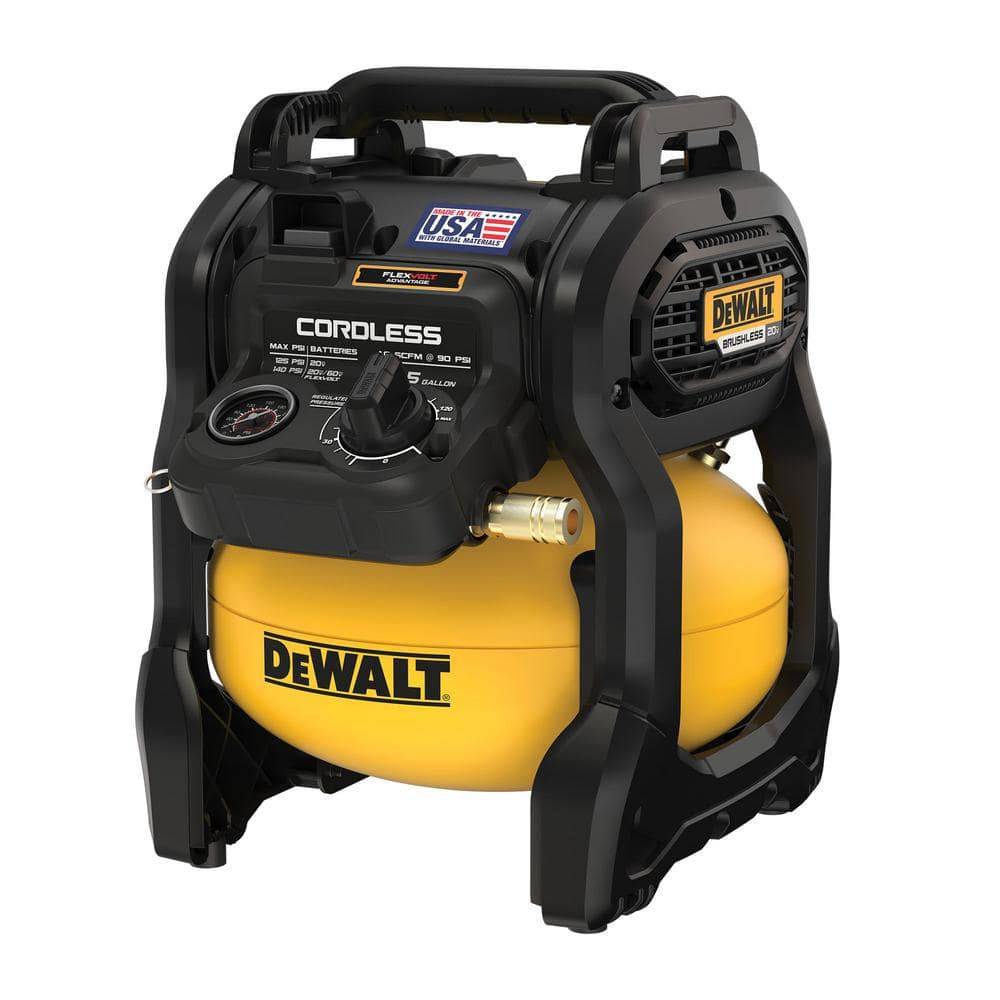 Dewalt 2.5 Gal. 140 Psi Portable 20V Cordless Air Compressor With Flexvolt Advantage (Tool Only)