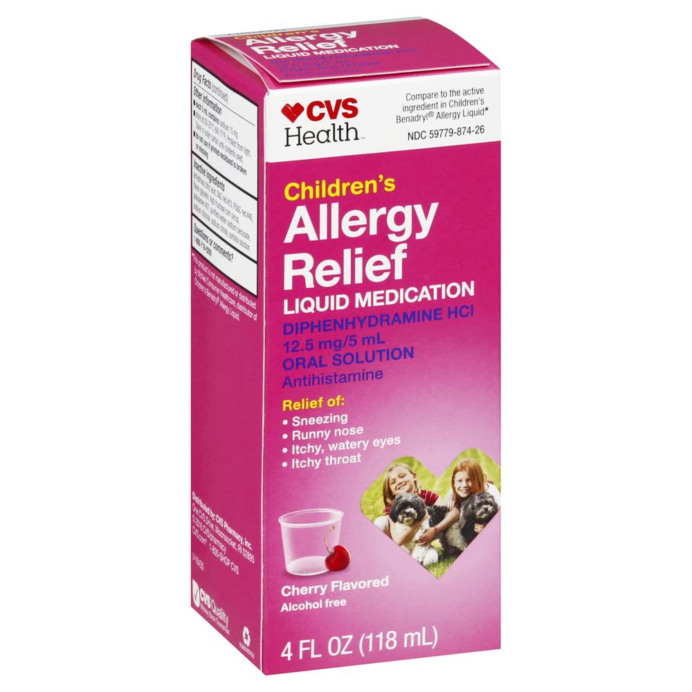 CVS Pharmacy Health Children's Cherry Flavored Allergy Relief (4 fl oz)