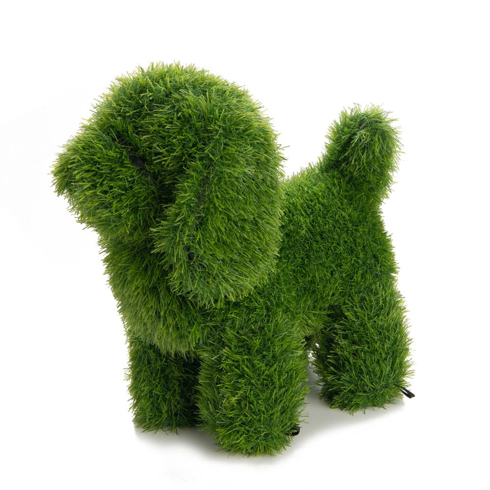 naturae decor 13-in H x 9.1-in W Green Dog Garden Statue | PLU-21008