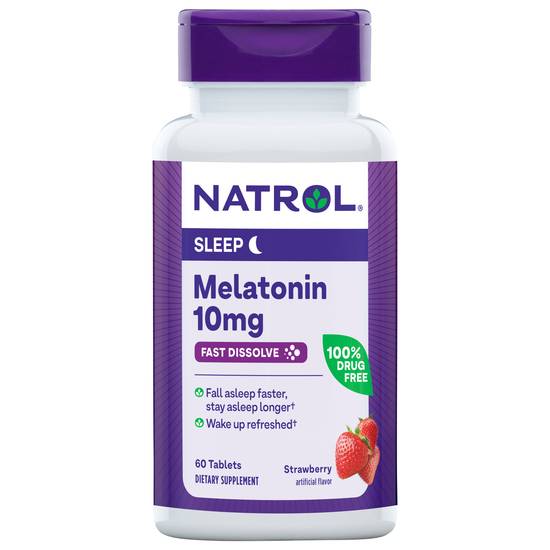 Natrol Melatonin Sleep 10 mg Maximum Strength Tablets (60 ct)
