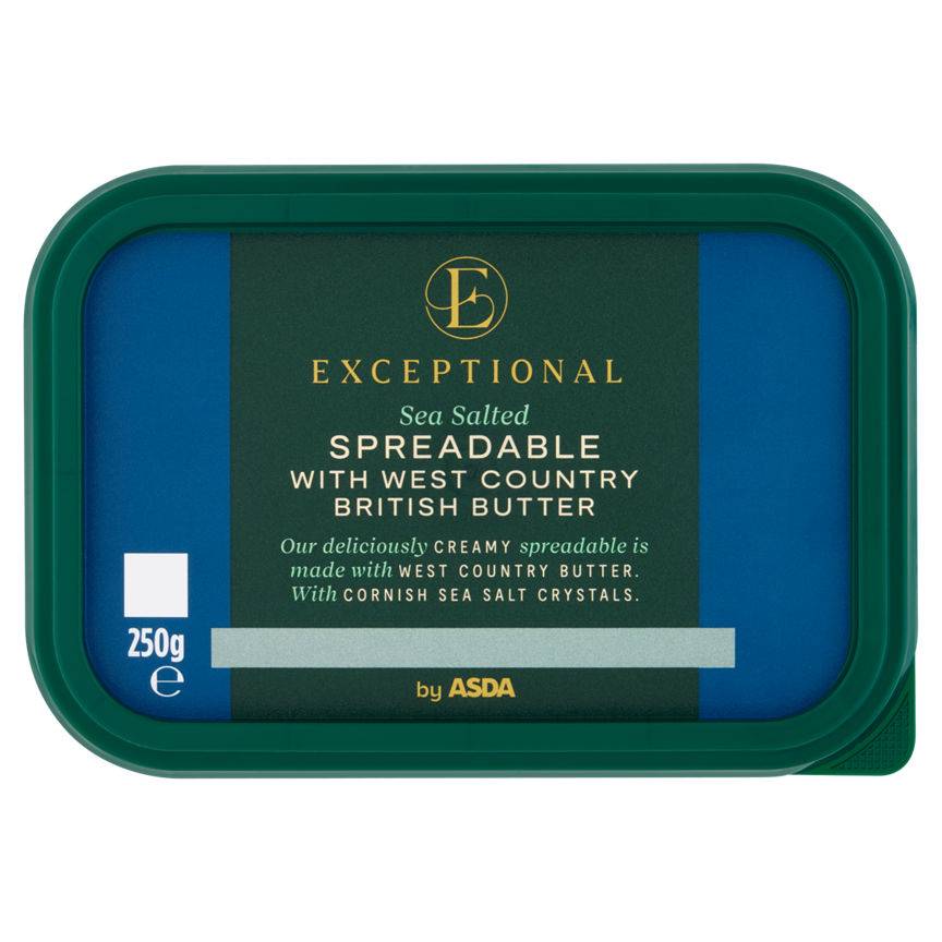 ASDA Exceptional Sea Salted Spreadable With West Country British Butter (250g)