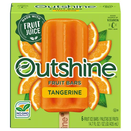 Outshine Tangerine Fruit Ice Bars (6 ct)
