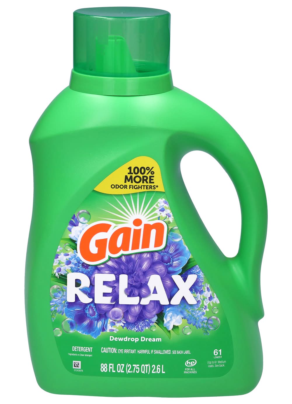 Gain Relax Liquid Laundry Detergent Dewdrop Dreams (88 fl oz)