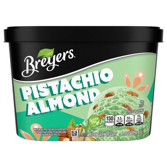 Breyers Frozen Dairy Dessert (pistachio almond)
