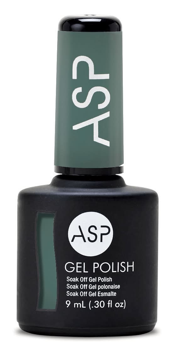 ASP Island Time Gel Nail Polish, Opaque Jade Green Crème (0.3 fl oz)