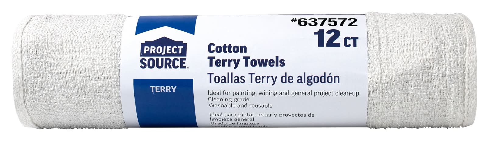 Project Source Terry Towels 12 -Pack Terry Towel