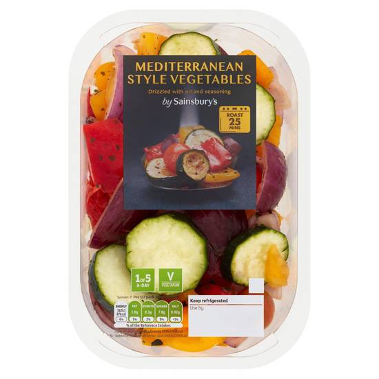 Sainsbury's Ready To Roast Mediterranean Style Vegetables 400g (Serves 2)