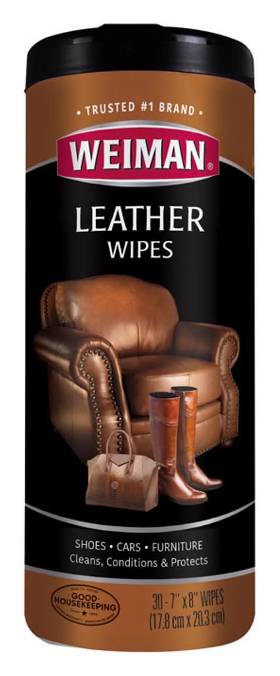 Weiman Lemon Scent Leather Wipes 30 Pk Wipes