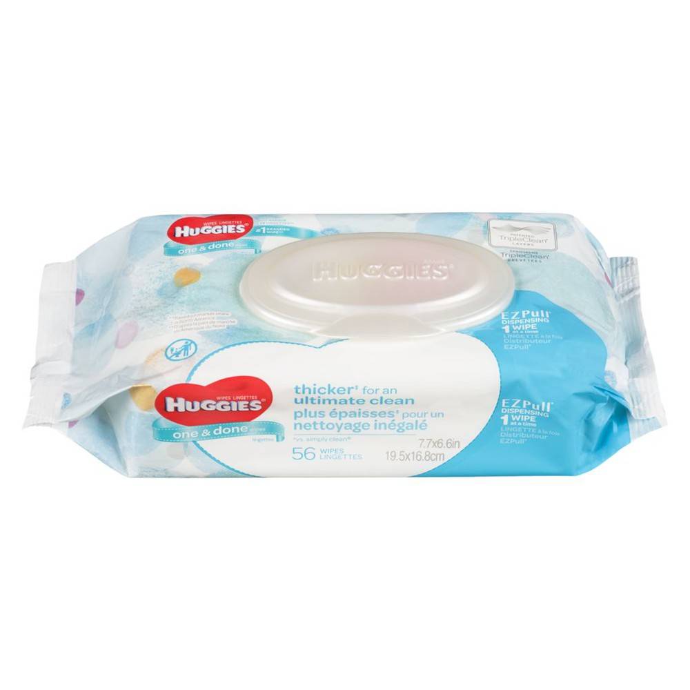 Huggies One & Done Wipes (56 units)