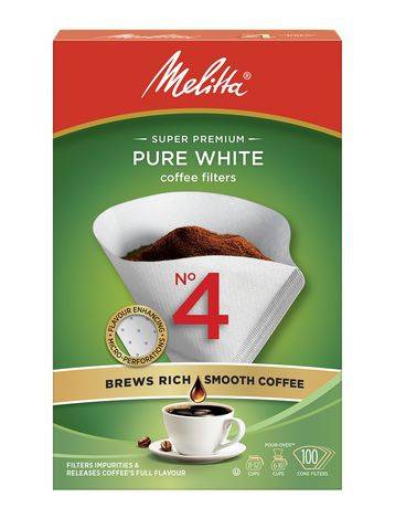 Melitta Cone Coffee Filters #4 (100 units)