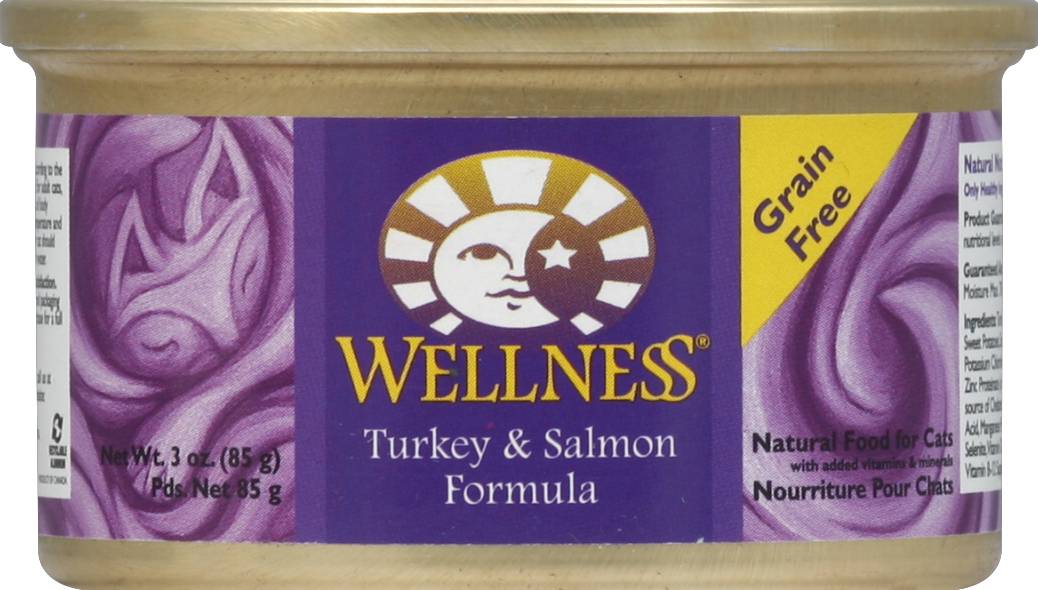 Wellness Grain Free Turkey & Salmon Formula Cat Food (3 oz)