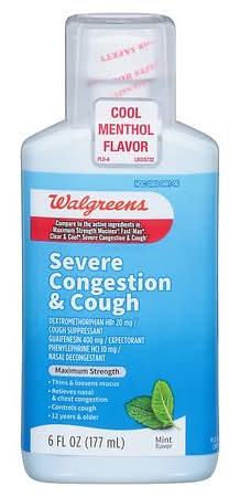 Walgreens Mucus Relief Severe Congestion & Cough Liquid (6 fl oz)