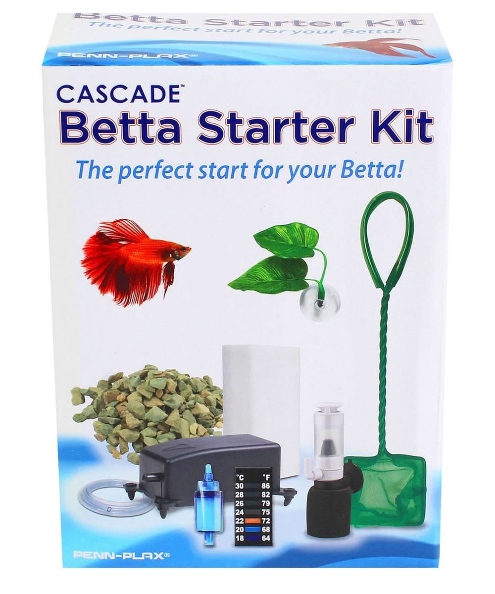 Penn-Plax Cascade Betta Starter Kit, 9 pc
