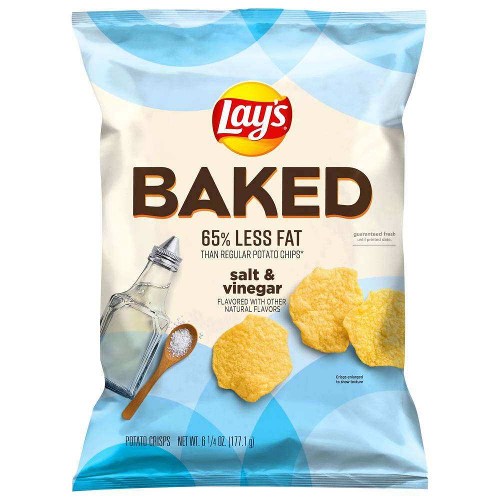 Lay's 65% Less Fat Potato Chips, Salt & Vinegar (6.25 oz)