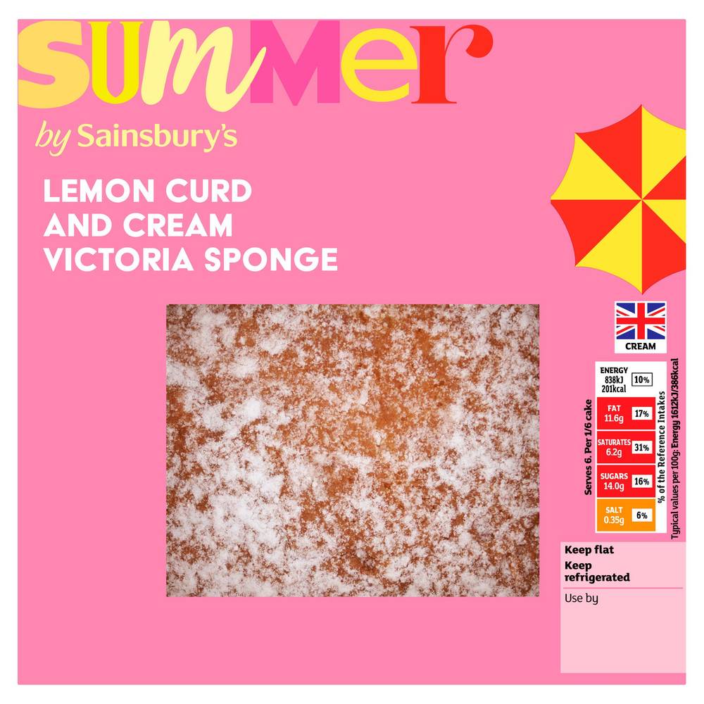 SAVE £1.00 Sainsbury's Lemon Sponge 300g