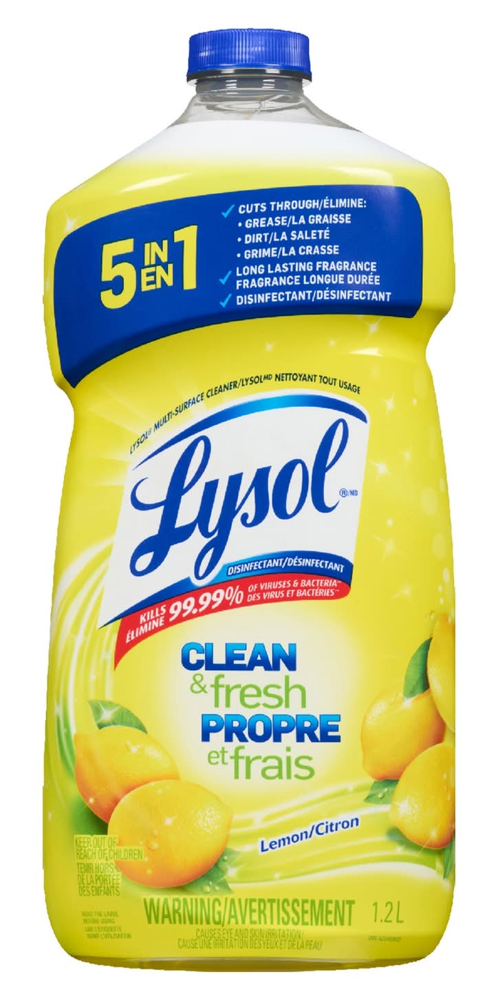 Lysol Value Size All Purpose Lemon Cleaner, Lemon-Citron (1.2 kg)